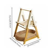 Double Layer Cat Hammock 2-in-1 Double Layer Cat Bed Pet Resting Station