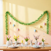 Festive Design Easter Tinsel Garland Easy Installation Easter Egg Garland Lightweight Hanging Streamer Long-Lasting for Teachers, Crafters, Classroom