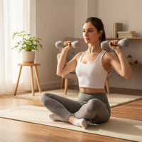 Long-Lasting Women's Dumbbell Compact Cast Iron Dumbbell Easy to Clean for Home Workout, Exercise, Stretching