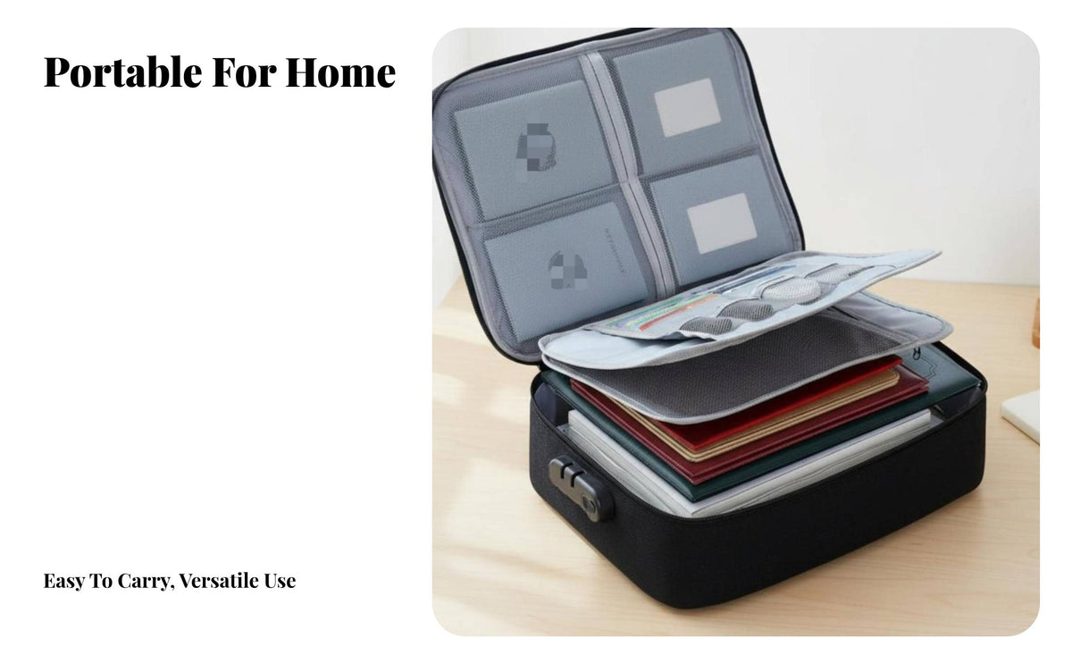 Passport Certificate Holder Large Capacity Waterproof File Organizer