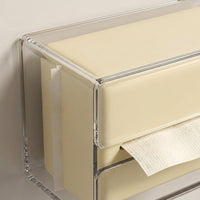 Wipes Holder and Wall Mounted Tissue Box Holders for Washroom or Powder Room, Thick Storage for Families, Adhesive for Kitchen