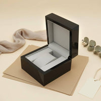 High Gloss Watch Gift Box Soft Safeguarding Interior Single Watch Box Individual Accessory Storage Removable Pad for Men
