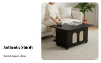 Height-Adjustable Rolling C-Shaped End Table Space-Saving Design Wheeled C-Table Multi-Functional Storage Trolley 360° rotating casters for Small Apartment Dwellers, Remote Workers, Students, Living Room, Beside Couch, Bedside, Home Office