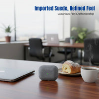 Earphone Case Compatible with Airpods Pro 3, Airpods4, Imported Suede 2025 New Design, Full Cover, Premium Style