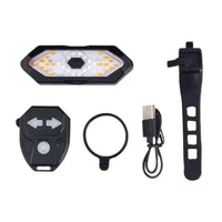 Bike Tail Light with Wireless Controller Control USB-Rechargeable