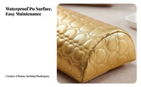PU Leather Nail Pillow Washable Nail Art Hand Pillow Easy to Clean Manicure Arm Rest Cushion for Manicurists, Beauty School Students, Spas, Travel