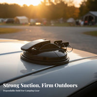 Drilltool-Tool-Less Lever-Activated Suction Cup with Dloop Multi-Purpose Vacuum Mount Quick Release Fastening Hardware Weather-Resistant for Campers, Outdoor Enthusiasts, Car Owners, Camfastening Pegg, Road Trips, Boating