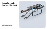Black Metal Adjustable Arms Fast-Release Bike Rack Rear Bike Rack