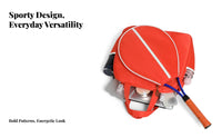 Badminton Racket Bag Large Capacity Badminton Shoulder Bag Retro Design Tennis Handbag for Men, Women, Gym