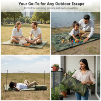 Outdoor Camping Mini Ground Tarp Waterproof Sunshade Tent Mat Moisture-proof Picnic Blanket