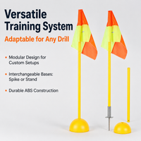 North Football Training Poles, Soccer Slalom Poles, Agility Speed Training Equipment Collapsible Agility Poles