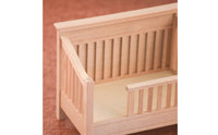 Wooden Dollhouse Bed Cute Dollhouse Bed with Headboard Sturdy Cot for Diorama