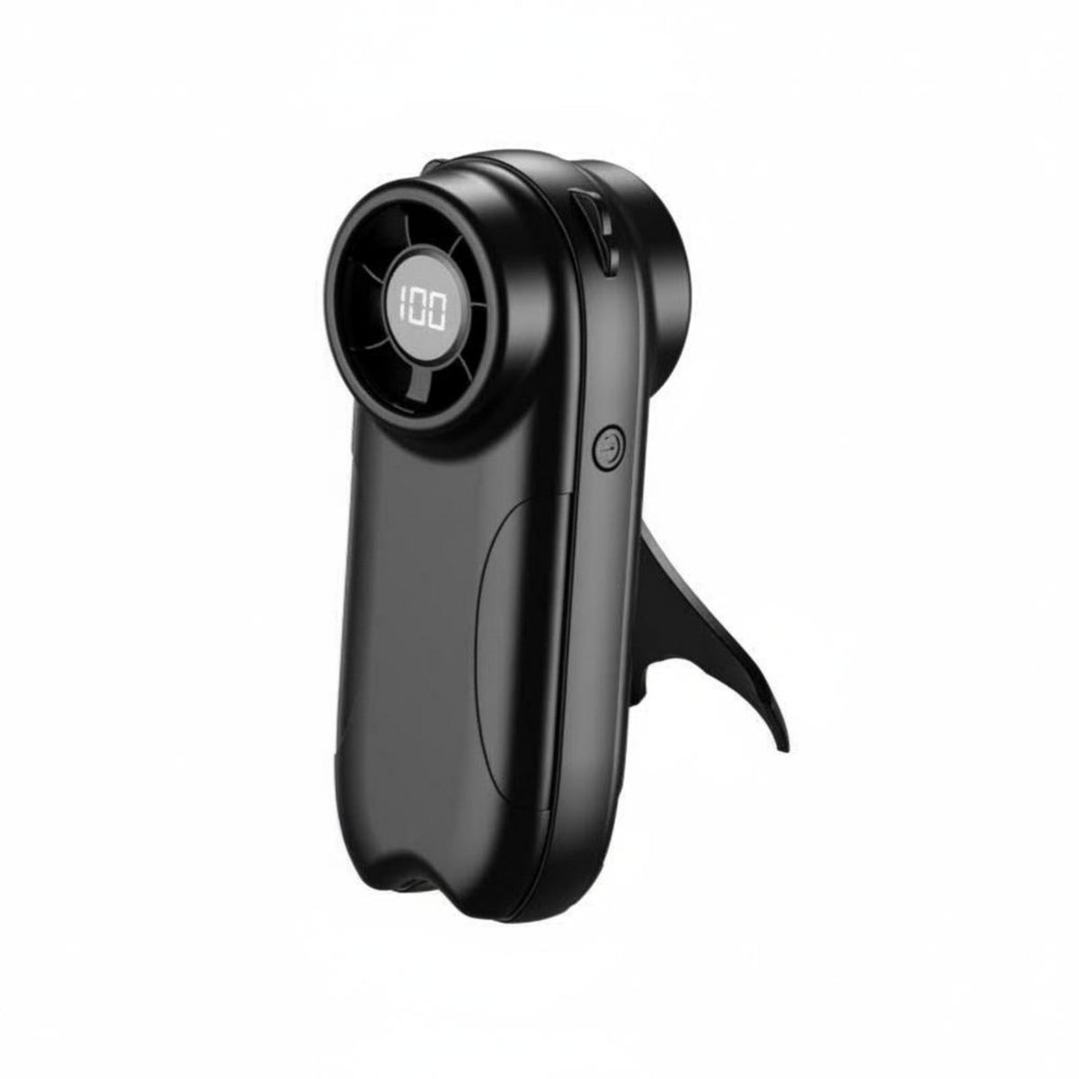 Mini Fan Lightweight High Speed Digital Display Long Enduring Portable Air Climate Control for Journeyers, Commuters, Desktop, Office