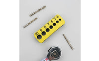 3D Printed Metric Drill Guide Block Easy To Use V-Channel Drill Guide Portable Straight Hole Drilling Jig Award-Winning Design for Woodworkers