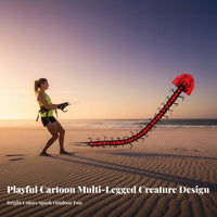 Creature Kite Vivid Segmented Body Striking Look for Beach