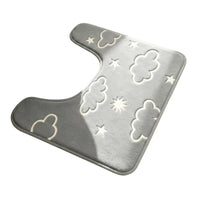 Mat Luminous Shaped Bath Mat Cushiony for Bath