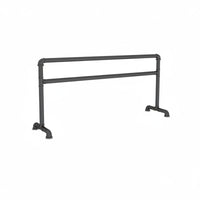 Modern Industrial Design Home Leg Stretching Bar Sturdy Construction Portable Ballet Barre Strong Load-Bearing Mobile Dance Practice Bar Easy Assembly for Adults, Dancers, Beginners, Mind-Body Practice Studio, Gym