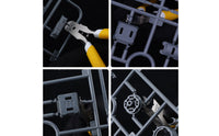 Single-Blade Trimming Tool Ergonomic Handle Single Blade Pliers Includes Shielded Sleeve Model Cutter for Hobbyists, Beginners