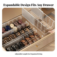 Expandable Belt Box Extendable Adjustable Belt Box Clear View for Womale, Adults