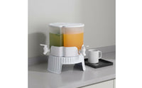 3 grid Refrigerator Drink Dispenser 360° Rotation Rotating Beverage Dispenser Temperature Resistant for Kitchen, Party