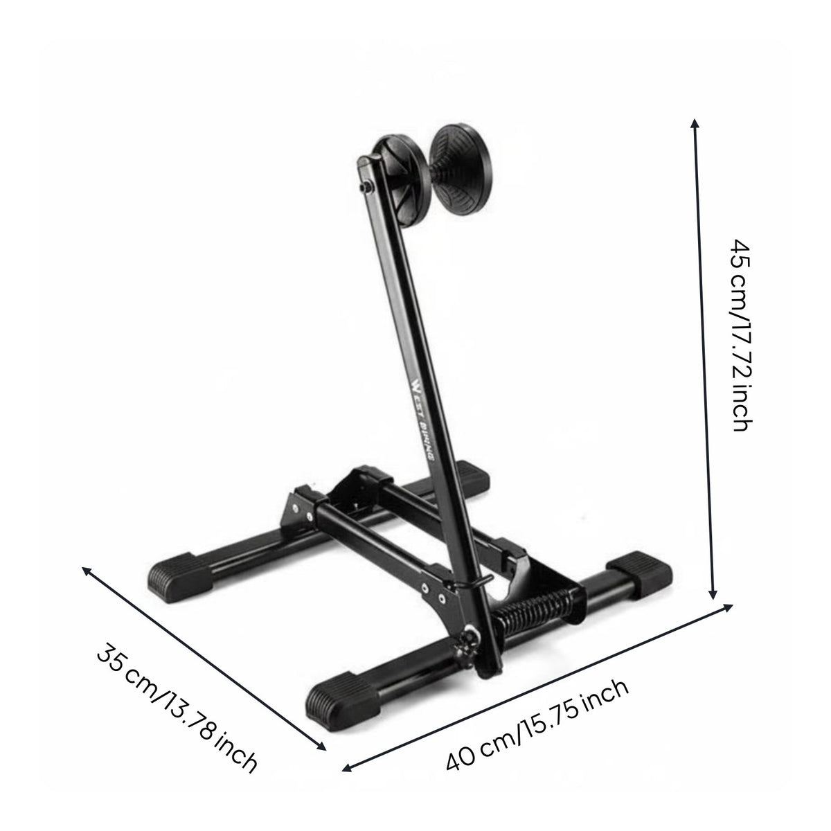 Adjustable Folding Bike Display Stand Heavy Duty Two-Wheeler Repair Stand Rust Resistant for Indoor