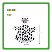 Includes Hat Cow Print Goose Shirt Funny Goose Outfit Cute Design Outdoor Decoration Gift Idea for Farmyard, Yard