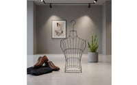 Iron Dress Iron Construction Frame Male Dress Form Simple Setup Assembly Male Mannequin Torso for Shop Window