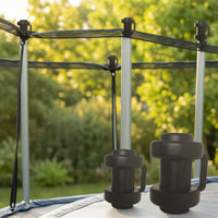 8 Pieces 1 Inch Trampoline Enclosure Pole Cap Safety Trampoline Pole Cap Heavy Duty Safety for Outdoor