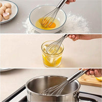 Balloon Whisk Versatile Manual Whisk Egg Beater Compact Utensil Lightweight for Bakers, Baking, Kitchen
