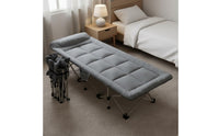 Multi-Functional Office Rest Bed Easy Storage Single Folding Cot Heavy Duty Portable Sleeping Cot Breathable Material for Camping, Travel