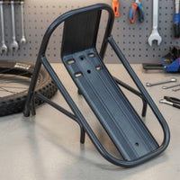 Cylindrical Cycle Cargo Rack Bolt-on Front Cargo Rack Rigid Bike Front Carrier Sturdy for Commuters, Daily Errands, City Riding
