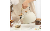 Sound-Notifying Teapot Kettle Loud Whistle Stainless Stainless Kettle Kettle Induction Compatible Hot Water Boiler for Families