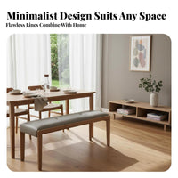Nordic aesthetic Entryway Shoe Bench Multi-Functional Upholstered Entryway Bench multi-purpose Use Long Stool Minimalist Design for Families, Homeowners, Adults, Dining Room, Bedroom