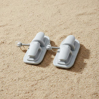 2 Pieces Rotating Paddle Lock Holder Secure Hold Boat Paddle Bracket Easy to Install Oar Holder Quick Release for Small Boat Users