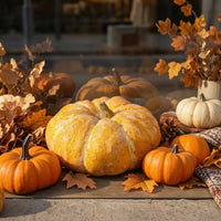 Decorative Foam Pumpkin Seasonal Artificial Pumpkin Lightweight Foam Pumpkins Realistic-Looking for Halloween, Home Display, Cabinet Decoration