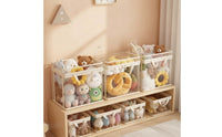 3 Pieces Toy Storage Box with Zipper Portable Toy Storage Bin with Zipper Lid Rectangular Dustincluded for Children, Playroom