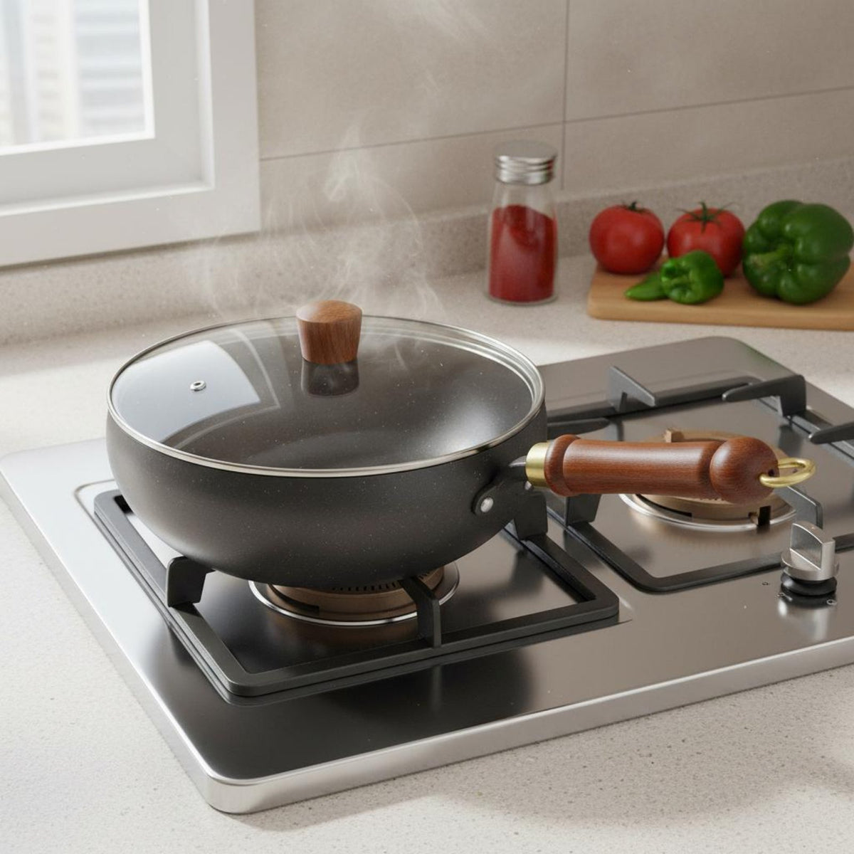Uncoated Iron Pan Thickened Flat Bottom Wok Traditional Chinese Wok Versatile Small Iron Pot Hand-Crafted for Home Chefs