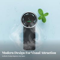 Powerful Airflow Handheld Turbo Fan Compact Design USB Fan with Digital Display Lightweight Cooling Device Long Battery Life for Travelers, Commuters, Students, Outdoor, Travel, Camping, Office