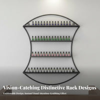On the mountedMounted Nail Polish Mounted Areasaving Nail Polish Mounted Rack Easy Installation Display Shelf for Salon Owners, Home Users, Spa
