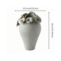 Ceramic Vase Artisanal Minimalism Decorative Vase Organic Vessel for Home Decor, Tabletop