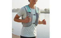 Lightweight Running Vest Backpack Reflective Strips Mesh Back Vest Backpack Zippered Pocket Athletic Pack Stretch Pockets for Hiking