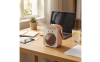 Rechargeable Desktop Fan with Humidifier Compact Portable Air Cooler Cordless Mist Fan Lightweight for Office Workers, Students, Desk, Bedside Table