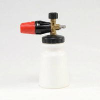 Car Cleaning Foam Sprayer for Professional Car Wash, High Pressure Foam Lance with Copper and Brass Nozzle, 346*165*135mm White Bottle, 1 Pack