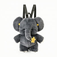 Elephant Backpack Cute Soft Backpack Book Bag Soft Rucksack Character for Toddlers, Outings, Travel