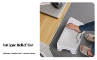 Improves Posture beneath-desk Footrest Anti-Slip Surface Foot foundation Relieves Fatigue Footstool Portable for distant Workers, Students, gaming enthusiasts, Workstation, Study Room, Gaming Setup, on the mobile