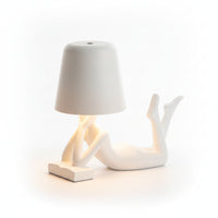 Reclining Figure Lamp Human Figure Lamp Ambient Smooth Finish for Bedside, Desk