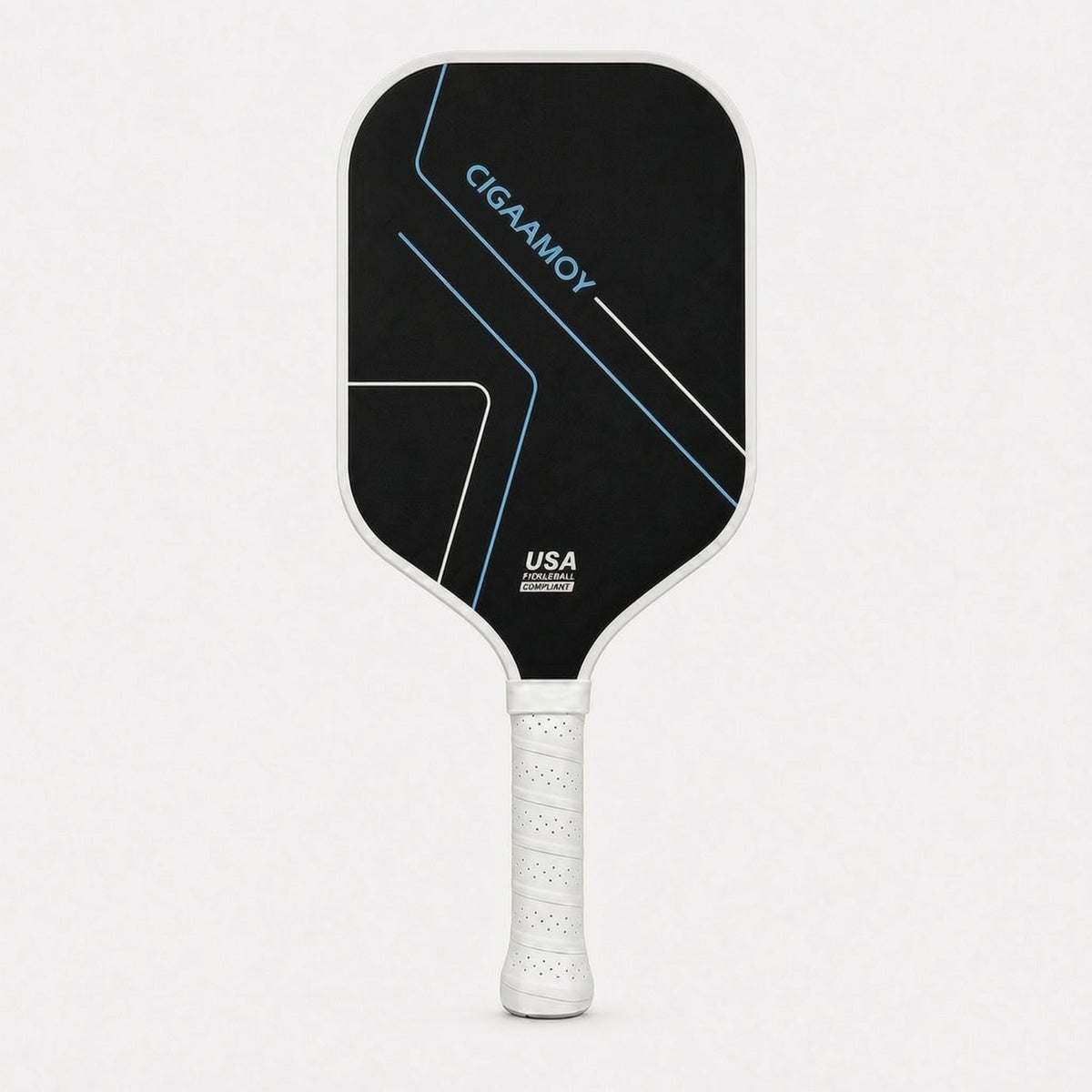 Pickleball Paddle with Carbon Fiber Face Anti-Slip Pickleball Paddle with Perforated Grip Paddles Rotation Racket Lightweight