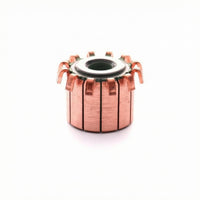 Model CHY-1518-12 Copper Rotary Commutator Hooked Tabs Segmented Commutator Wear-Resistant Mechanical Component Easy to Install