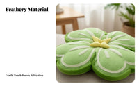 2-in-1 Pillow Blanket Multi-Functional Four-Petal Shamrock Pillow Great Gift Shamrock Shaped Cushion for Office Workers, Napping