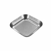 Commercial Use Deep Square Serving Tray Rust Resistant Square Stainless Steel Tray Long-Lasting for Barbecue, Restaurant
